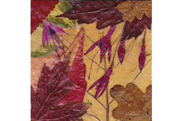 Fuchsia and Autumn Leaves, Sold