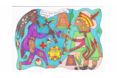 Jesus and Manco Inca Yupanqui