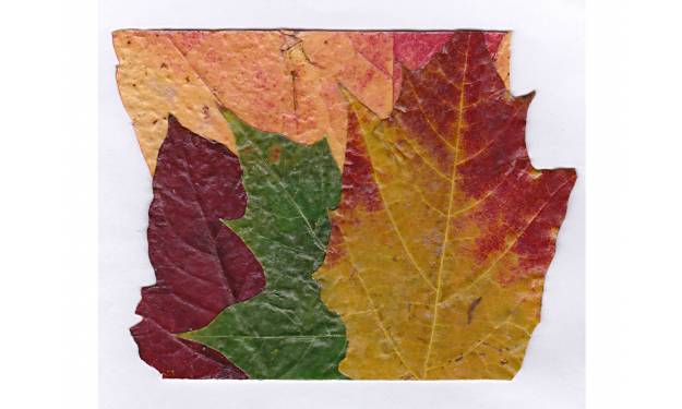 Autumn Leaves, crafted with real leaves