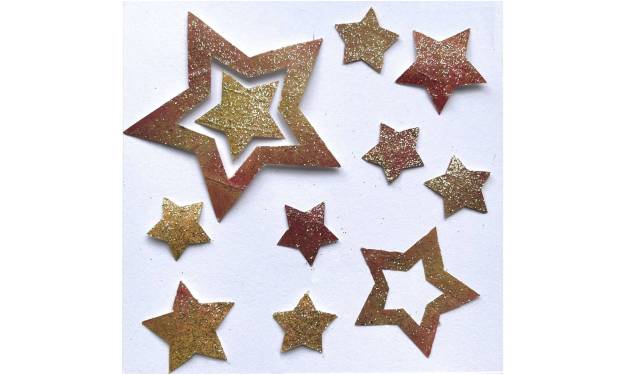 Daffodil glitter Stars