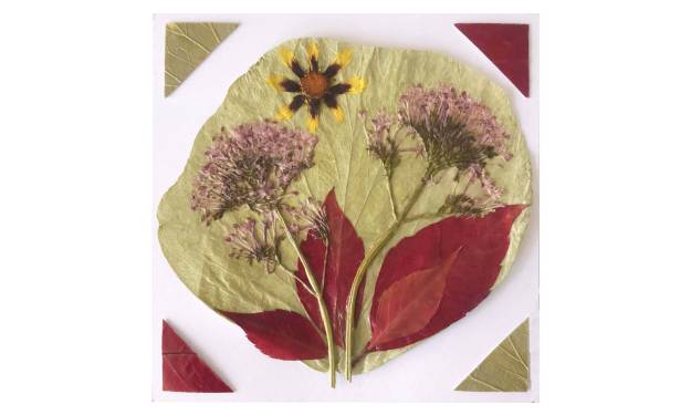 Mixed Flowers and Leaves