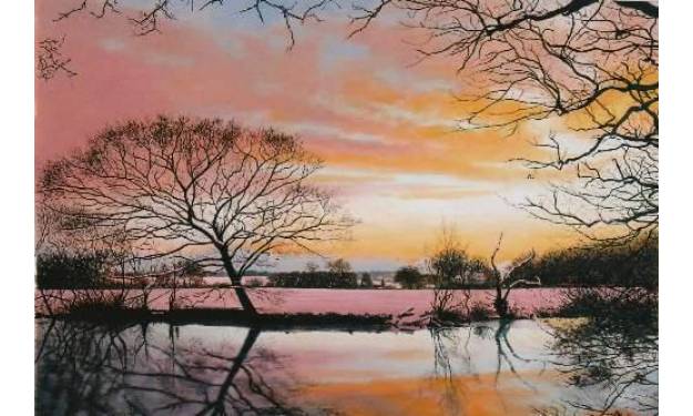 Sunset near Rolvendon, Kent