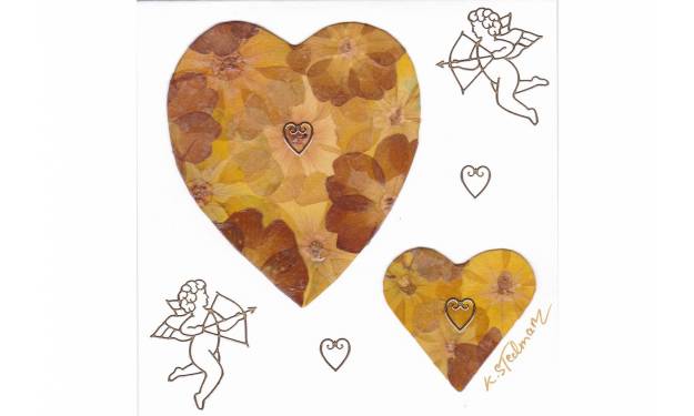 Primrose Flowers Hearts
