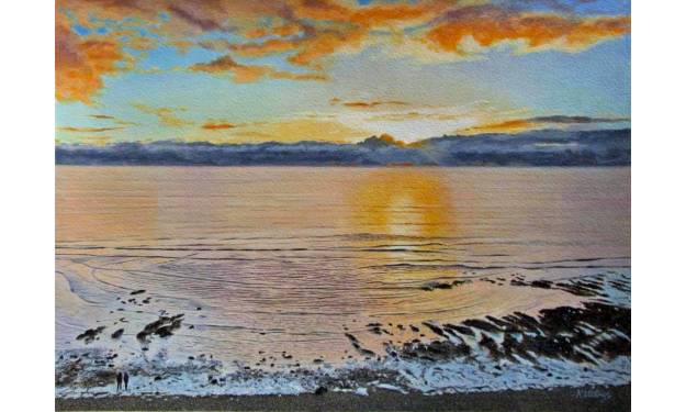 Sunset at Birling Gap